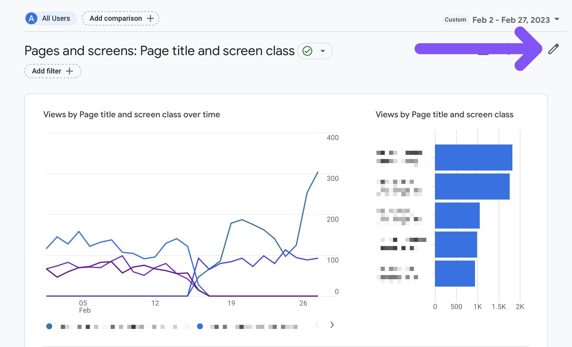 click to customize engagement report